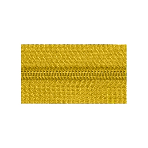 Fecho Zipper de Nylon Malha 5 Amarelo Torrado (metro) COSE