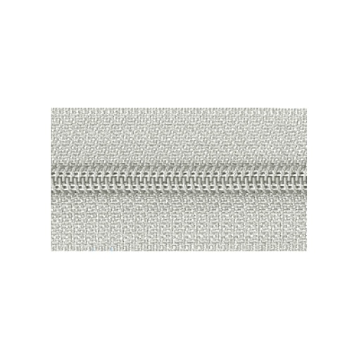 Fecho Zipper de Nylon Malha 5 Cinza Claro (metro) COSE