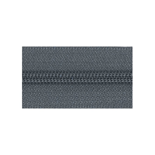 Fecho Zipper de Nylon Malha 5 Cinza Escuro (metro) COSE