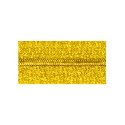Fecho Zipper de Nylon Malha 3 Amarelo Torrado (metro) COSE