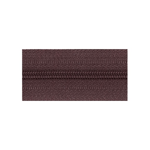 Fecho Zipper de Nylon Malha 3 Castanho Escuro (metro) COSE