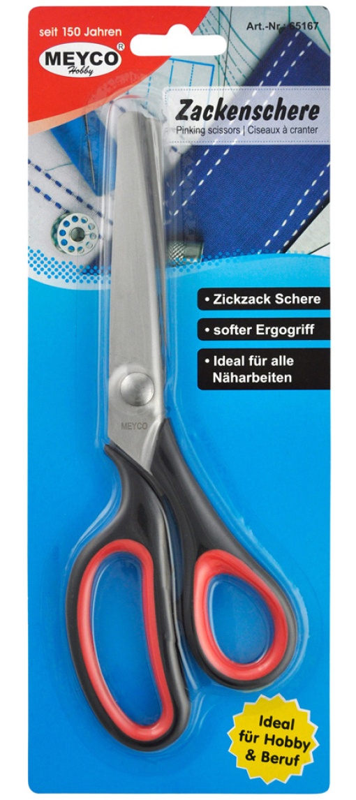 Tesoura de Recorte para Tecido 8 1/2'' 21cm Zig Zag MEYCO