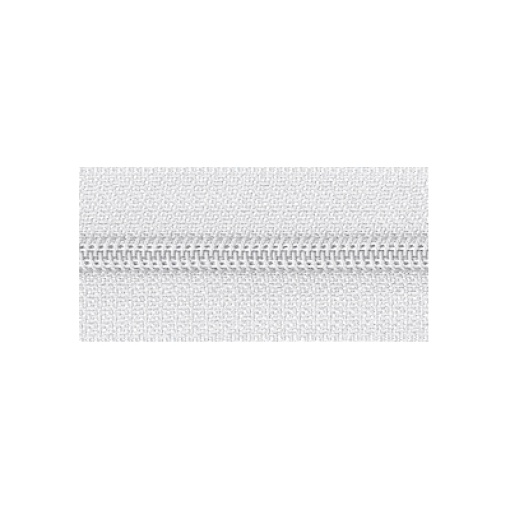 Fecho Zipper de Nylon Malha 5 Branco (metro) COSE