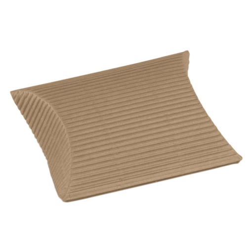 Caixa de papel seta havana busta 110x120x35mm kraft canelada