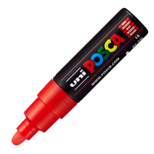 Marcador POSCA Pc-7m grosso 4,5-5,5mm vermelho