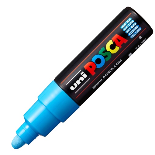 Marcador POSCA Pc-7m grosso 4,5-5,5mm azul claro
