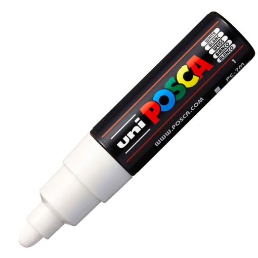 Marcador POSCA Pc-7m grosso 4,5-5,5mm branco