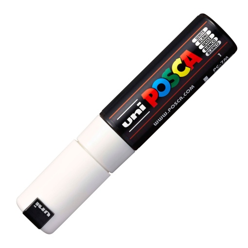 POSCA PC-7M Thick White Marker, 4.5-5.5mm