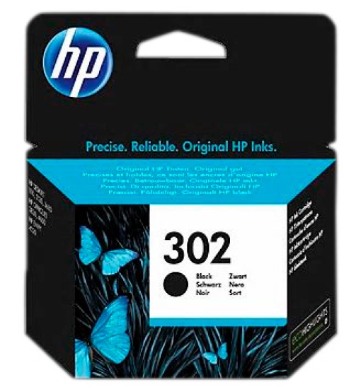 Tinteiro HP 302 Preto F6U66AE Officejet 3800/3830
