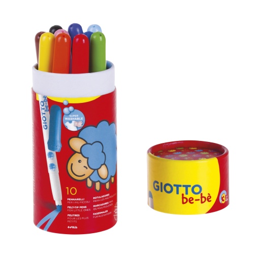 Canetas de Feltro Laváveis GIOTTO Be-bé Copo com 10