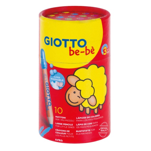 Lápis de cor GIOTTO Be-Bè Super caixa com 10 cores