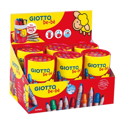 Lápis de cor GIOTTO Be-Bè Super caixa com 10 cores