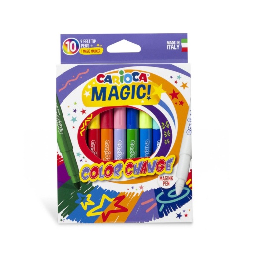 Canetas de Feltro CARIOCA Color Change MAGIC 18 Cores com 10
