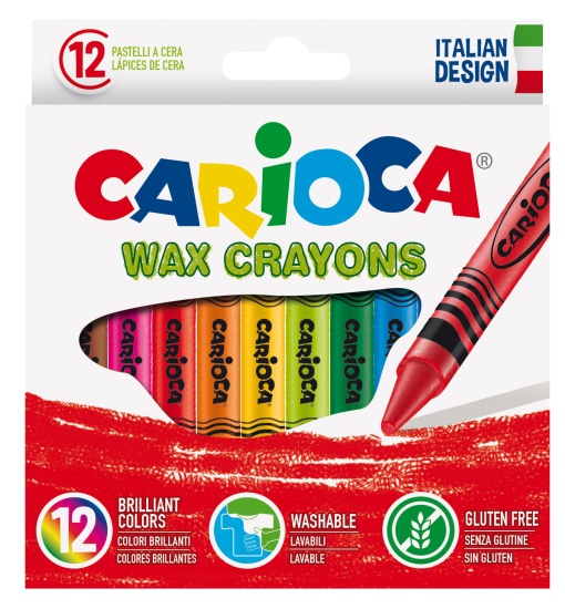 Lápis de Cera CARIOCA Wax caixa com 12