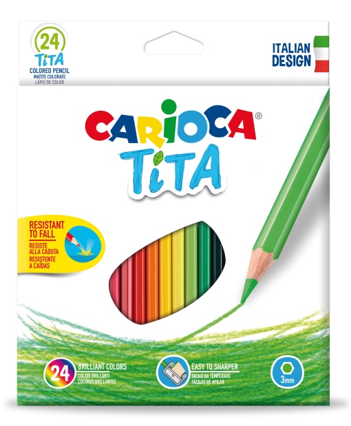 Lápis de Cor CARIOCA Tita com 24