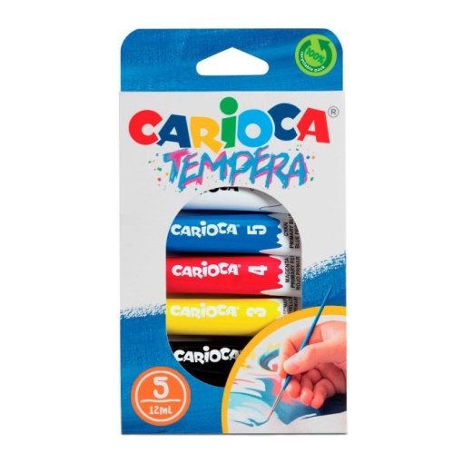 Guache CARIOCA com 5 unidades 12ml