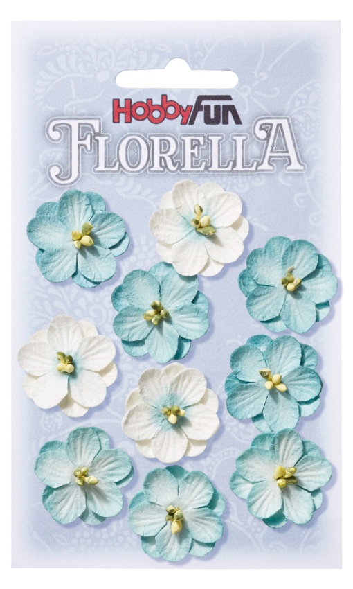 Flor de Papel 2,5cm verde Hobby Fun Florella