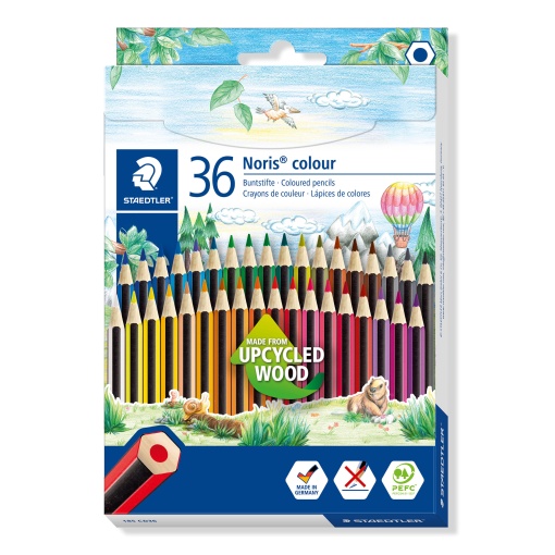 Lápis de Cor STAEDTLER Noris Colour com 36