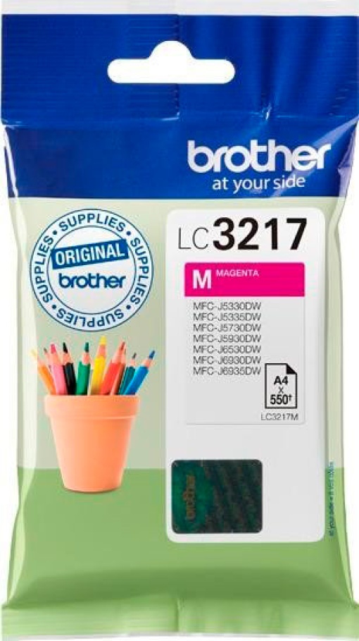 Tinteiro BROTHER LC3217 M Magenta MFCJ6530DW/MFCJ6930DW 200 Páginas