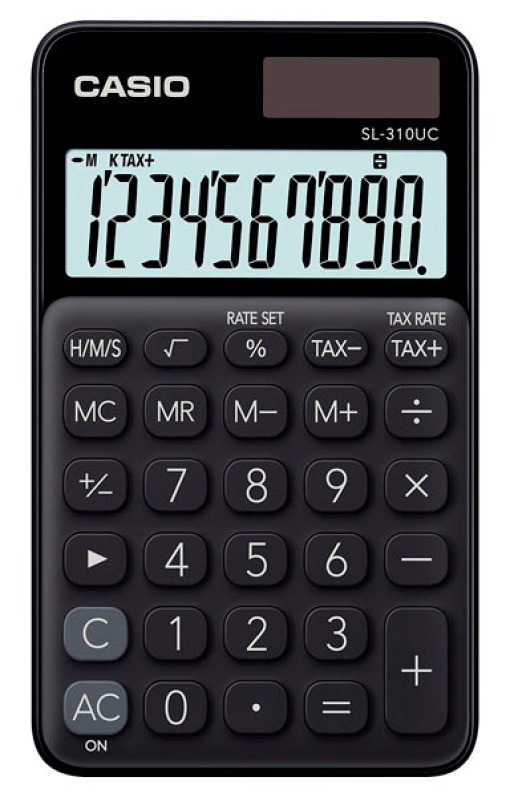 Calculadora de Bolso CASIO Sl-310UC Preto 8 Dígitos