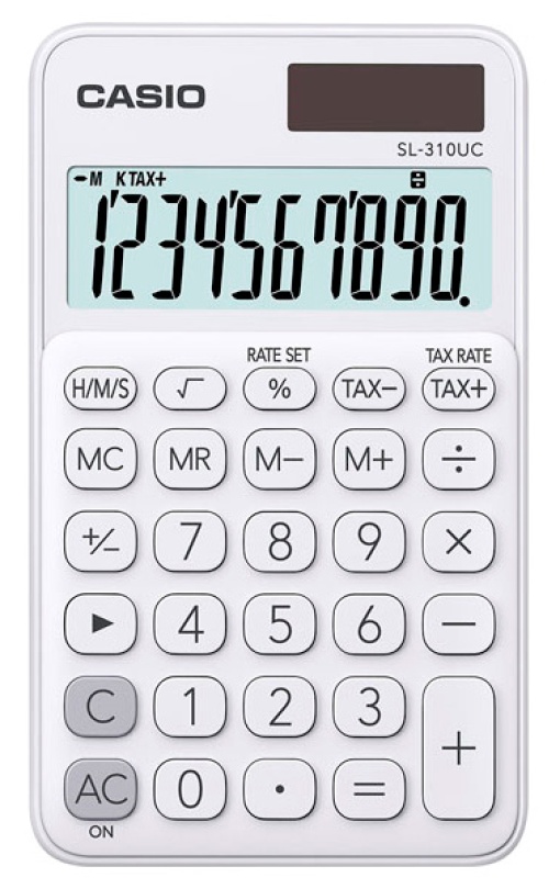 Calculadora de Bolso CASIO Sl-310UC Branco 8 Dígitos