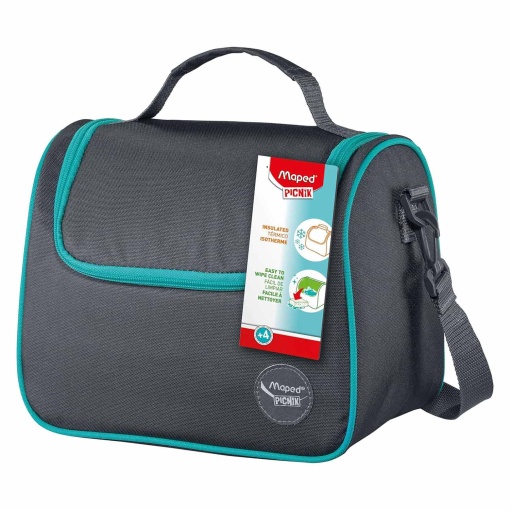 Lancheira Térmica MAPED Picnik Origins Families 6,3l Cinza com Verde