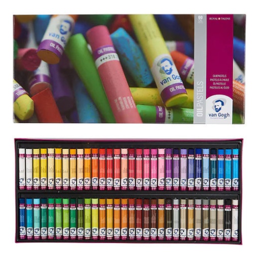 Pastel óleo VAN GOGH caixa com 60 cores