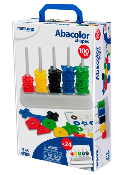 Ábaco Colorido 100 Formas MINILAND