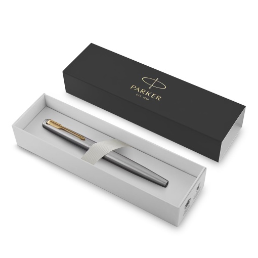 Caneta de aparo PARKER Jotter inox golden trim M
