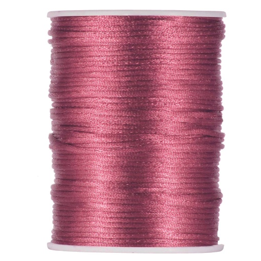 Fio de Cetim 2mmx100m Rosa Escuro 20 MP Mouse Tail