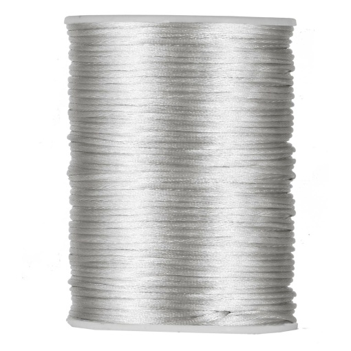 Fio de Cetim 2mmx100m Prateado 40 MP Mouse Tail
