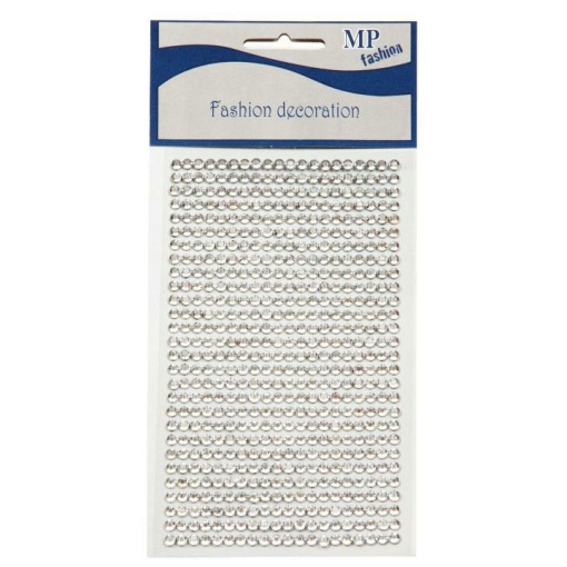 Autocolantes MP pérolas 4mm prateado