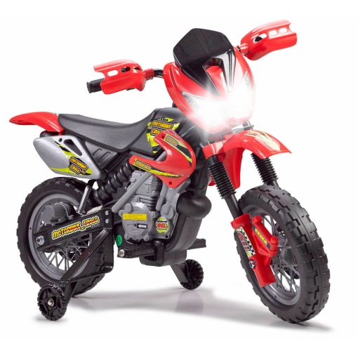 Mota elétrica FEBER Motorbike CROSS 400F 6V vermelha FAMOSA