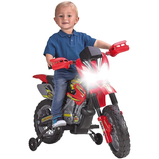 Mota elétrica FEBER Motorbike CROSS 400F 6V vermelha FAMOSA