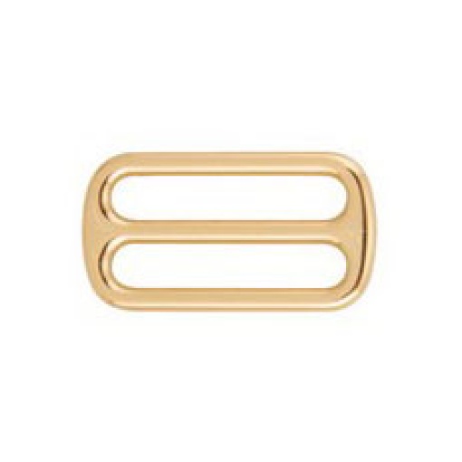 Fivela de Metal com passador retangular 30mm dourado COSE