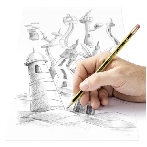 Noris 122-HB #2 graphite pencil with eraser