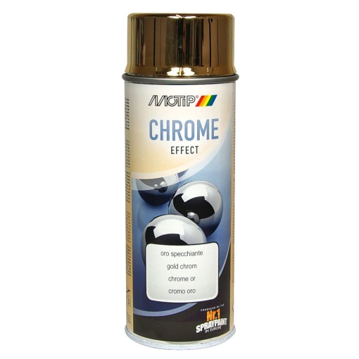 Tinta Spray Acrílica MOTIP Metalizado Ouro 400ml