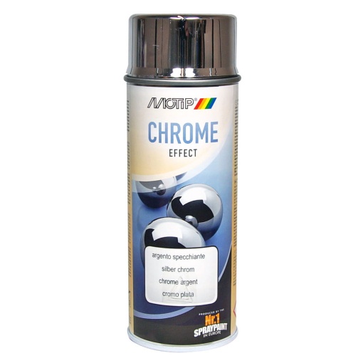 Tinta Spray Acrílica MOTIP Metalizado Prateado 400ml