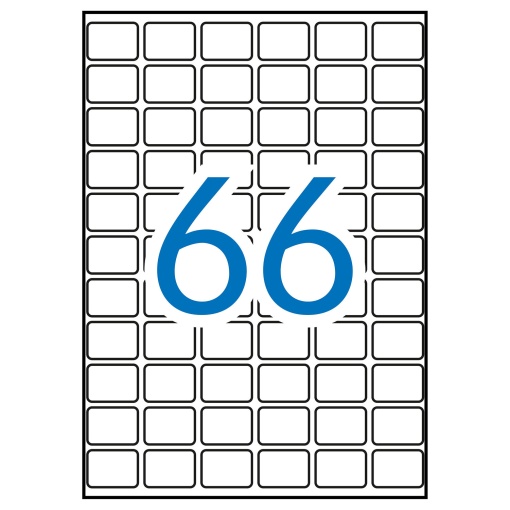 A4 labels 16x22mm white 15 sheets APLI - 90 units