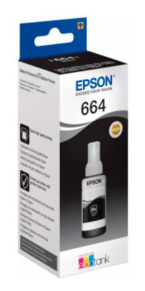 Tinteiro EPSON 664 Ecotank Preto T664140 Ecotank L555 70ml