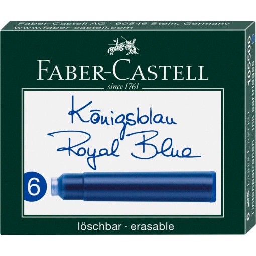 Recarga para Caneta FABER-CASTELL Azul (6 unidades)