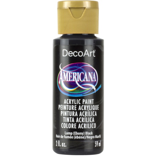 Tinta Acrílica DECOART Americana Preto Escuro DAO67-3 59ml