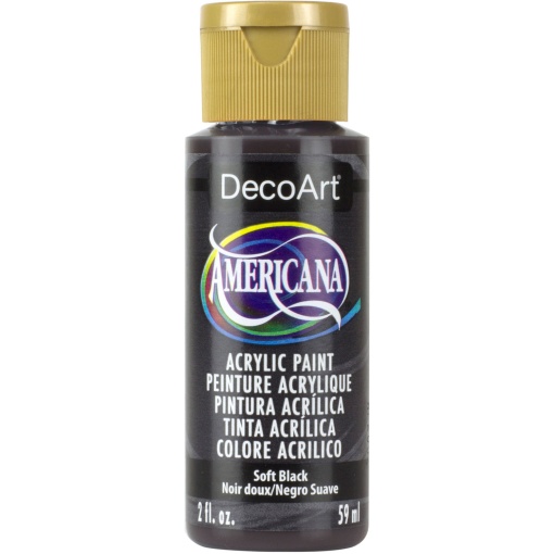 Tinta Acrílica DECOART Americana Preto Suave DA155-3 59ml