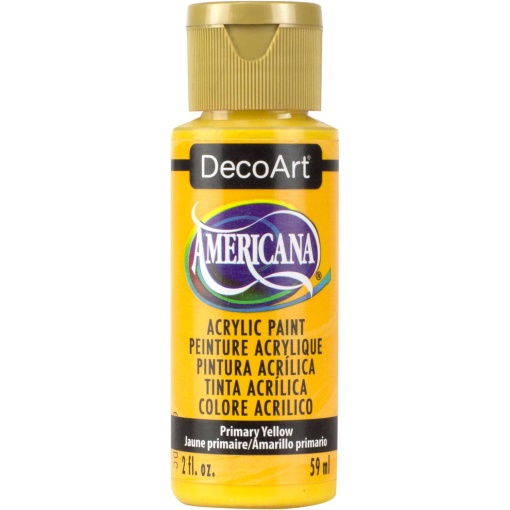 Tinta Acrílica DECOART Americana Amarelo Primário DA201-3 59ml