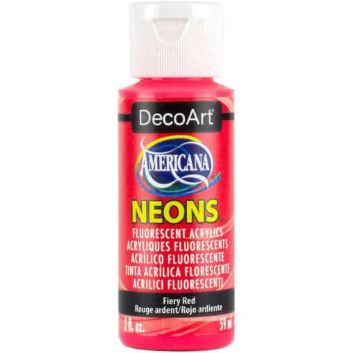 Tinta Acrílica DECOART Americana Néon Vermelho Fogo DHS4-3 59ml
