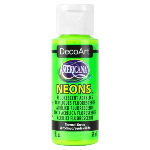 Tinta acrílica DECOART Americana neon verde térmico 59 ml
