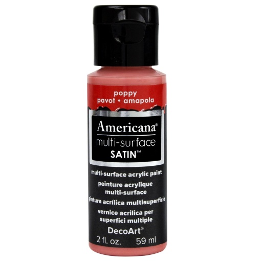 Tinta DECOART AMERICANA Multi-surface Satin Papoila 59ml DA505-30