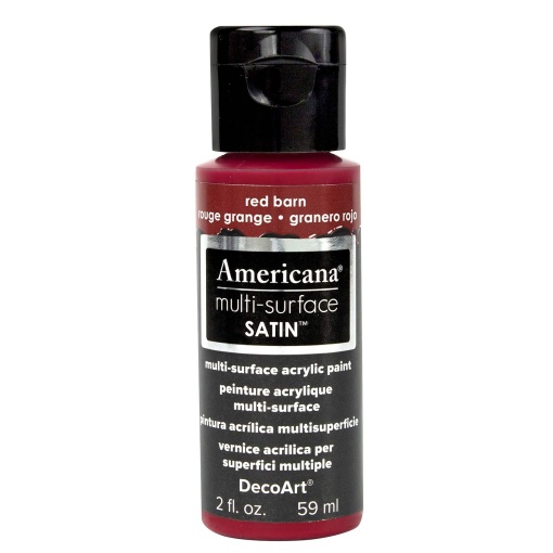 Tinta DECOART AMERICANA Multi-surface Satin Vermelho Tinto 59ml DA507-30