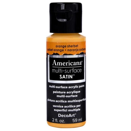 Tinta DECOART AMERICANA Multi-surface Satin Laranjada 59ml DA510-30