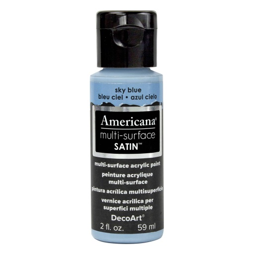 Tinta DECOART AMERICANA Multi-surface Satin Azul Céu 59ml DA522-30